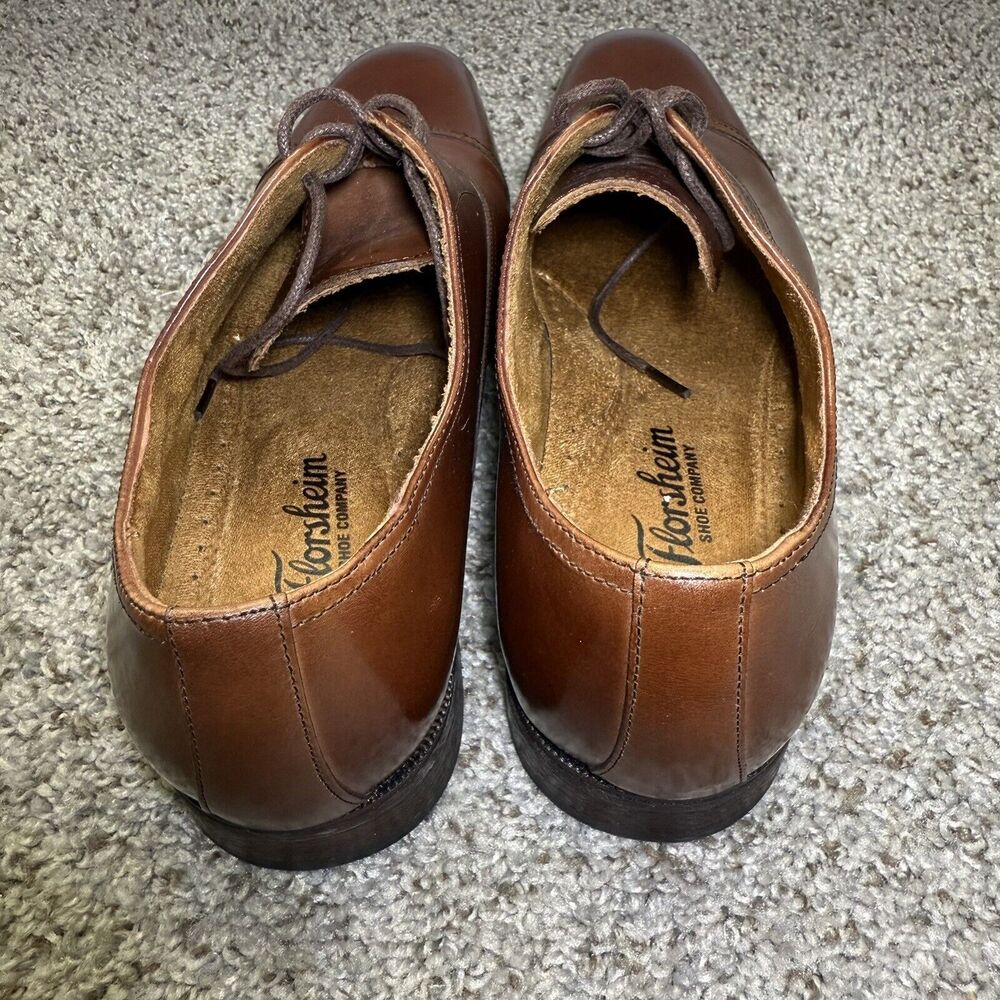 Florsheim Men's Francisco Cognac Cap-Toe Oxford 11528-221 Memory Foam Size 8.5D - Picture 10 of 10